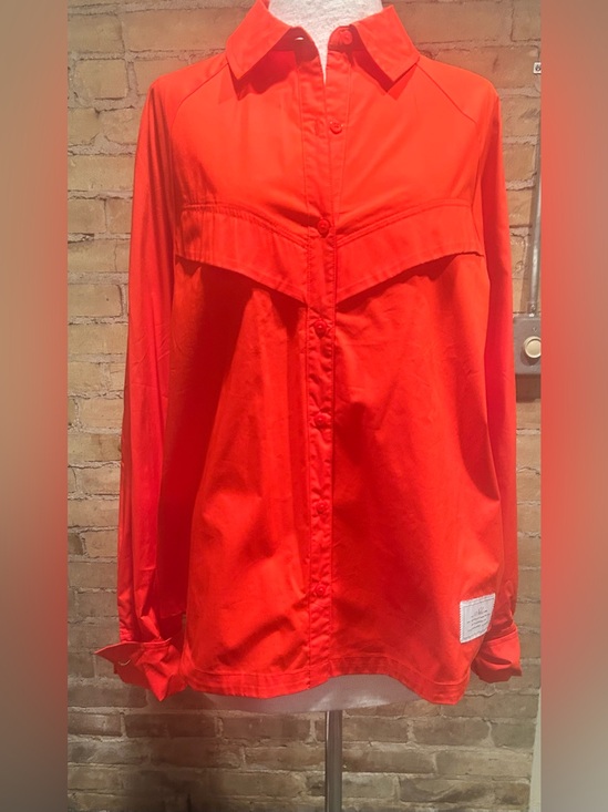 Nike Jackets & Blazers - Nike Tomato-Red Button-Up Shirt/Jacket